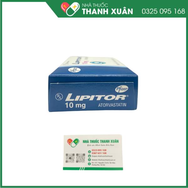 Thuốc Lipitor 10mg  Pfizer điều trị tăng Cholesterol